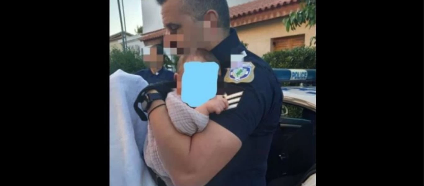 Έγκλημα στα Γλυκά Νερά: «Ραγίζει» καρδιές η ανάρτηση του αστυνομικού που είχε πάρει αγκαλιά το μωρό της Καρολάιν (φώτο)